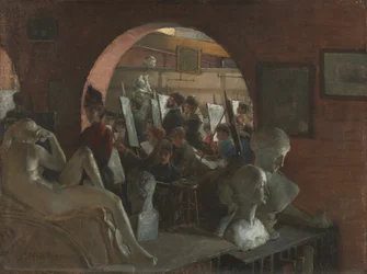 Een alkoof in de kunstacademie