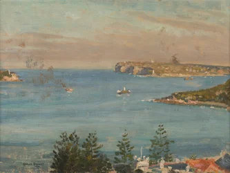 Uitzicht op Sydney Heads vanuit het noorden van de stad