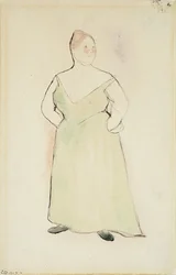 Vrouw in avondjurk