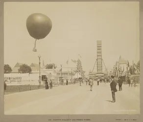 Gevangen ballon en reuzenrad, Wereldtentoonstelling, Chicago