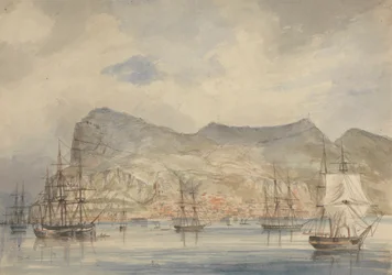 Uitzicht op Gibraltar