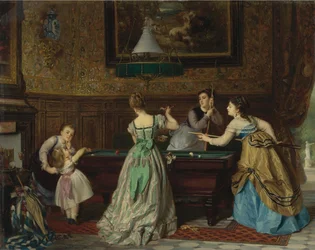 Dames die Biljarten