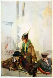 De thuiskomst van Bibbs, uit The Turmoil, pub. 1915