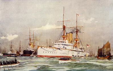 De Centurion. Vlaggenschip van Sir Edward Seymour in het Verre Oosten, 1900