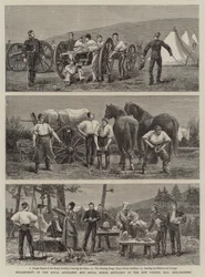 Kampement van de Koninklijke Artillerie en Koninklijke Ruiterartillerie in het New Forest, Hay, Breconshire