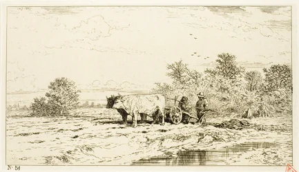 Landschap met boerenarbeiders