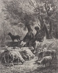 Pastorale scène, 1864