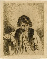 Zittende Jongen