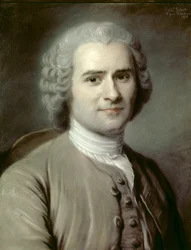 Portret van Jean-Jacques Rousseau (1712-1778), Zwitsers filosoof