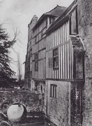Ightham Mote (zwart-wit foto)