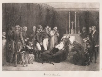 Dood van Napoleon, begin 19e eeuw