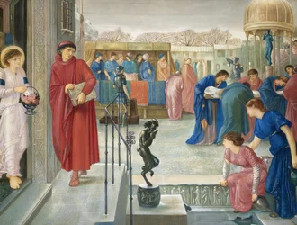 Sint Theophilus en de engel. Legende van het martelaarschap van Sint Dorothea