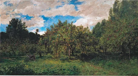 Franse boomgaard in oogsttijd (Le verger)