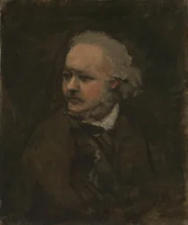 Portret van de schilder Honoré Daumier 1808-1879, ca. 1876