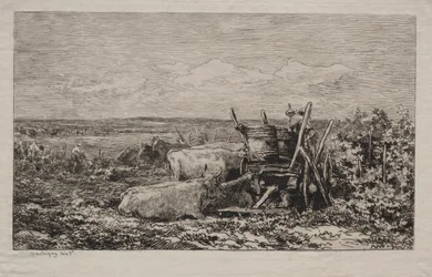 De druivenoogst, 1865