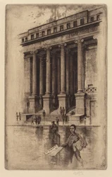 Portiek, Oude Douanehuis, Wall Street, 1905