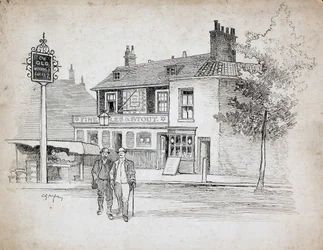 Oude Windmolen herberg, 214-214 Chiswick High Road, Turnham Green, Londen, 1892-1933