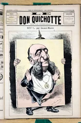 Omslag van Le Don Quixote, nummer 702, Satirisch in kleuren