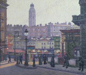 Zonnig plein, Victoria Station