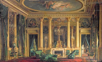 Een salon in het hotel van Monsieur Basile Parent, Place Vendome, Parijs, 1866