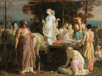 Ulysses en Nausicaa, ca. 1853