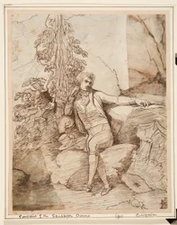 John Deare (1759-1798) beeldhouwer, ca. 1754-1804 (inkt en was op papier)