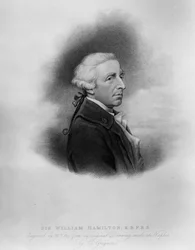 Sir William Hamilton, gegraveerd door William Thomas Fry, 1817