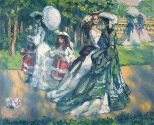 De wandeling in het park, 1902