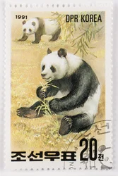 Postzegel Noord-Korea Ailuropoda melanoleuca Reuzenpanda