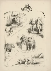 Pagina uit Proverbs with Pictures door Charles H. Bennett