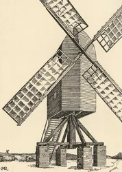 Een middeleeuwse windmolen, 1931