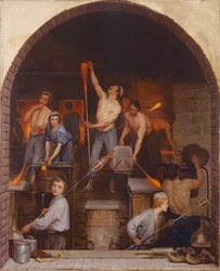 Interieur van een oven, 1865
