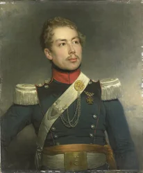 Christian Edouard Fraser (1812-79), tweede luitenant van het 5e Dragonderregiment