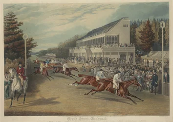 Racen: Grand Stand, Goodwood (Aankomst voor de Gold Cup-1838)