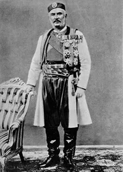 Nicolaas I, koning van Montenegro, circa 1913