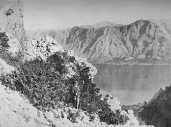 De vestingwallen van Montenegro, circa 1913