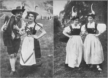 Typen van de Tiroler klederdracht, c1913