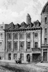 Woning van John Hoole, Great Queen Street, Lincolns Inn Fields, Londen, 1840
