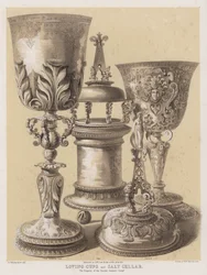 Liefdesbekers en zoutvat, eigendom van de Painter Stainers Company