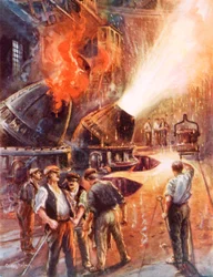 De geboorte van de reus van de moderne industrie