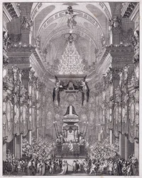 Mausoleum van het Oratoire du Louvre, Rue Saint-Honoré, ter nagedachtenis aan de Franse staatsman Pierre Séguier, mei 1672, ca. 1770-1780 (gravure)