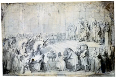 De Siamese ambassadeurs voor de koning, 1686