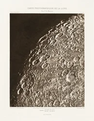 Carte photographique de la lune, planche V.A (Fotografische Kaart van de Maan, plaat V.A),13 augustus