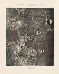 Fotografische kaart van de maan, plaat XIII,6 februari