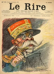 Karikatuur van generaal Zurlinden, van de voorpagina van 