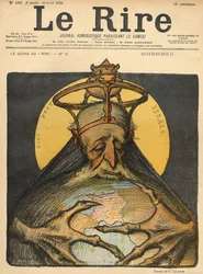 Karikatuur van de Familie Rothschild, van de voorpagina van 