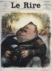 Karel I Koning van Portugal (1863-1908) - Caricatuur door Charles Leandre in 