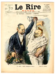 Omslag van "Le Lire rouge", Satirisch in Zwart-Wit