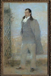 Portret van Georges Courteline (1858-1929) Frans romanschrijver en toneelschrijver in 1898