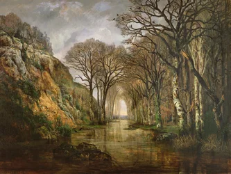 De Erdre, winter, 1857